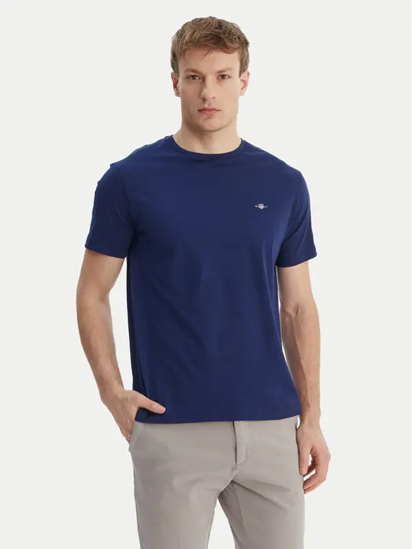 Gant Gant T-shirt Shield 2003184 Tamnoplava Regular Fit
