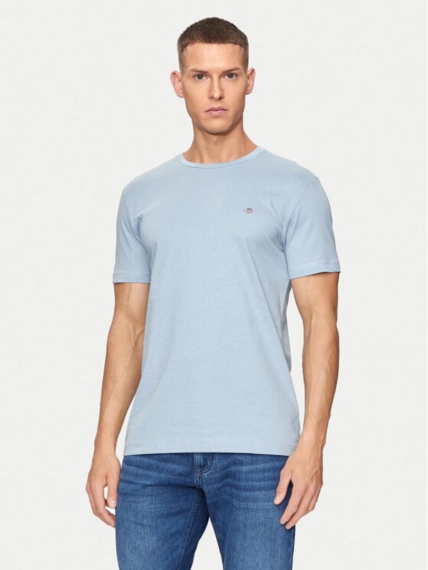 Gant Gant T-shirt Shield 2003185 Plava Slim Fit