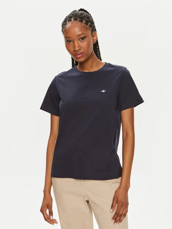 Gant Gant T-shirt Shield 4200200 Tamnoplava Regular Fit
