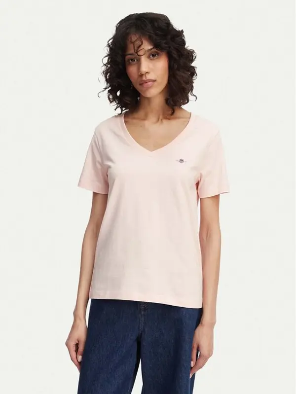Gant Gant T-shirt Shield 4200750 Svijetlo narančasta Regular Fit