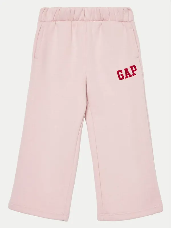 Gap Gap Donji dio trenerke 626265-00 Ružičasta Wide Leg