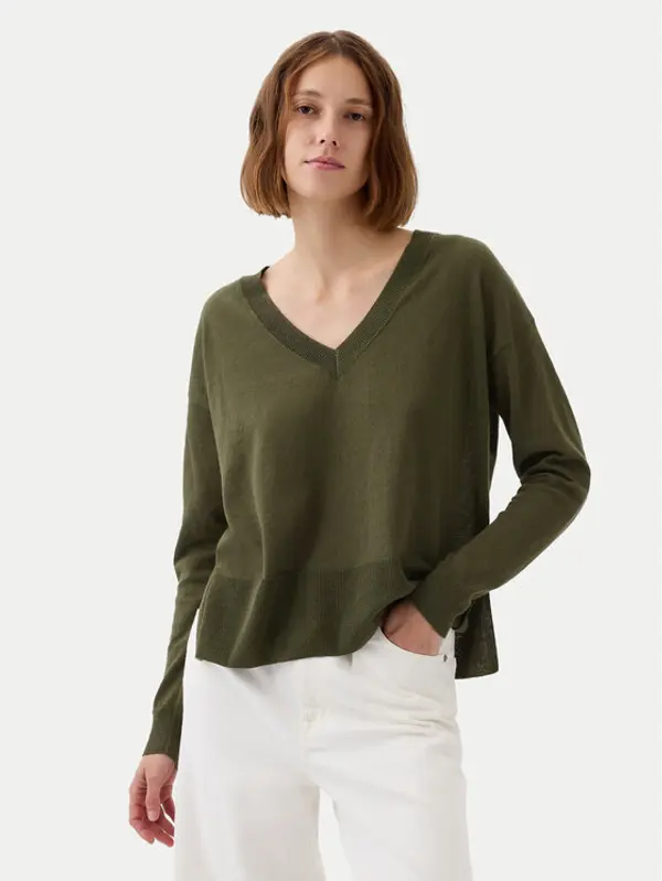 Gap Gap Džemper 854769-03 Zelena Relaxed Fit