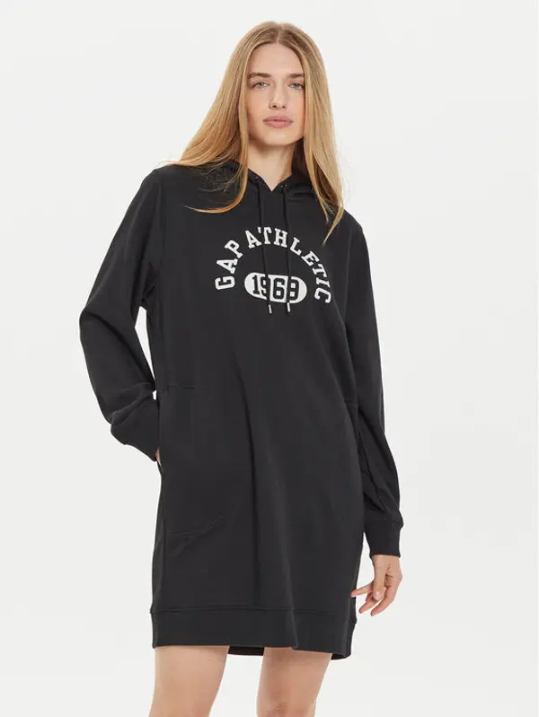 Gap Gap Džemper haljina 498949-03 Crna Relaxed Fit