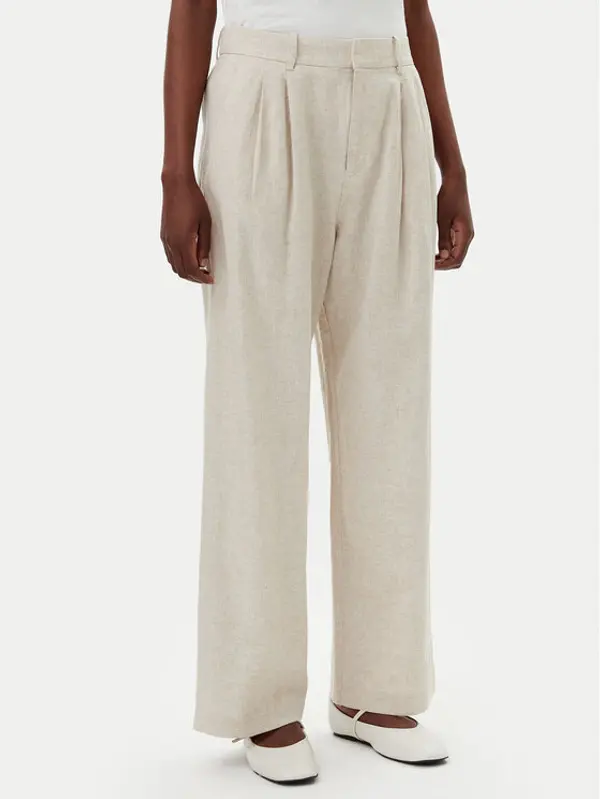 Gap Gap Hlače 713998-03 Bež Wide Leg