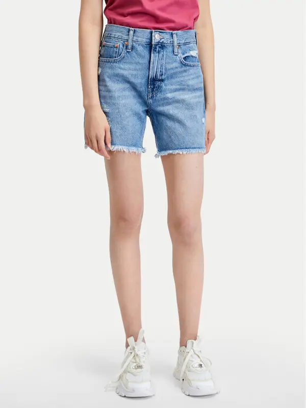 Gap Gap Kratke traperice 404650-00 Plava Loose Fit