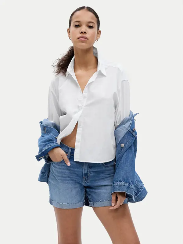 Gap Gap Kratke traperice 570596-02 Plava Regular Fit