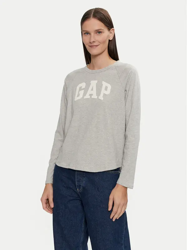 Gap Gap Majica 534389-02 Siva Relaxed Fit