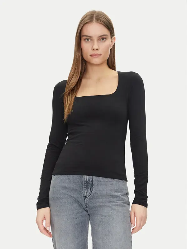 Gap Gap Majica 637795-00 Crna Regular Fit