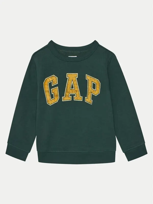 Gap Gap Majica dugih rukava 531000-07 Zelena Regular Fit