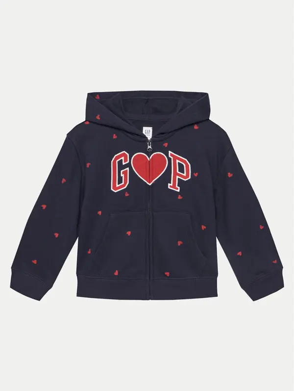 Gap Gap Majica dugih rukava 576630-01 Tamnoplava Regular Fit