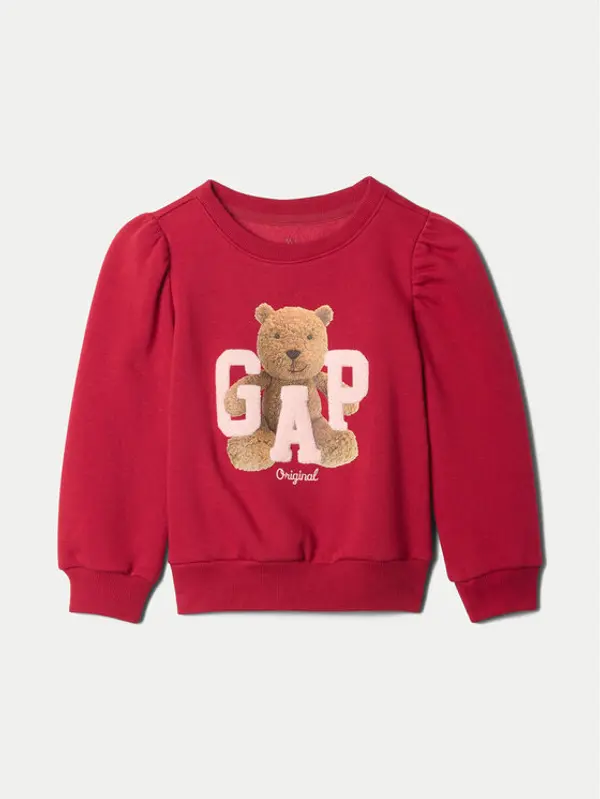 Gap Gap Majica dugih rukava 626263 Tamnocrvena Regular Fit