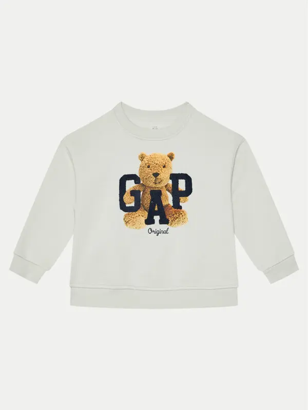 Gap Gap Majica dugih rukava 627729-01 Bež Regular Fit