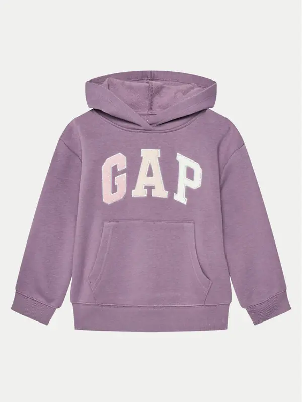 Gap Gap Majica dugih rukava 633948-02 Ljubičasta Regular Fit
