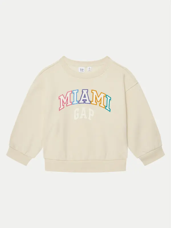 Gap Gap Majica dugih rukava 645497-04 Bež Regular Fit