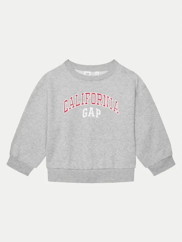 Gap Gap Majica dugih rukava 645497-06 Siva Regular Fit