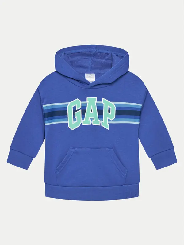 Gap Gap Majica dugih rukava 707550-04 Plava Regular Fit