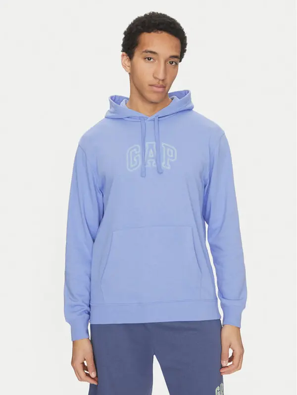 Gap Gap Majica dugih rukava 708409-00 Plava Regular Fit