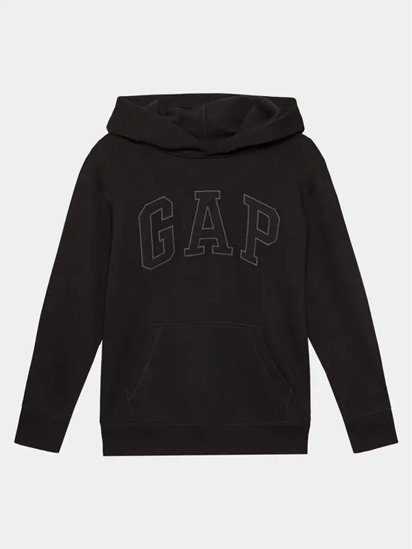 Gap Gap Majica dugih rukava 710841-00 Crna Regular Fit