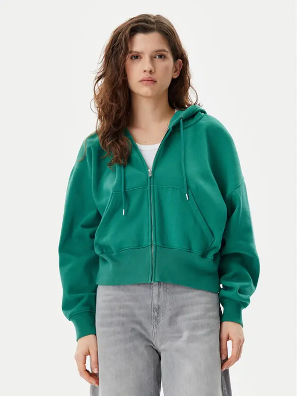 Gap Gap Majica dugih rukava 714577-06 Zelena Relaxed Fit