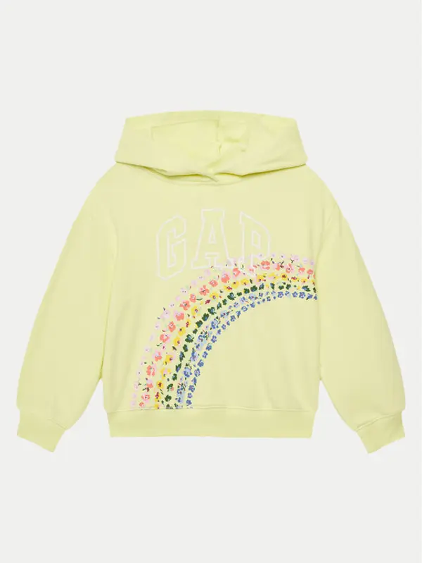 Gap Gap Majica dugih rukava 723295-06 Žuta Regular Fit