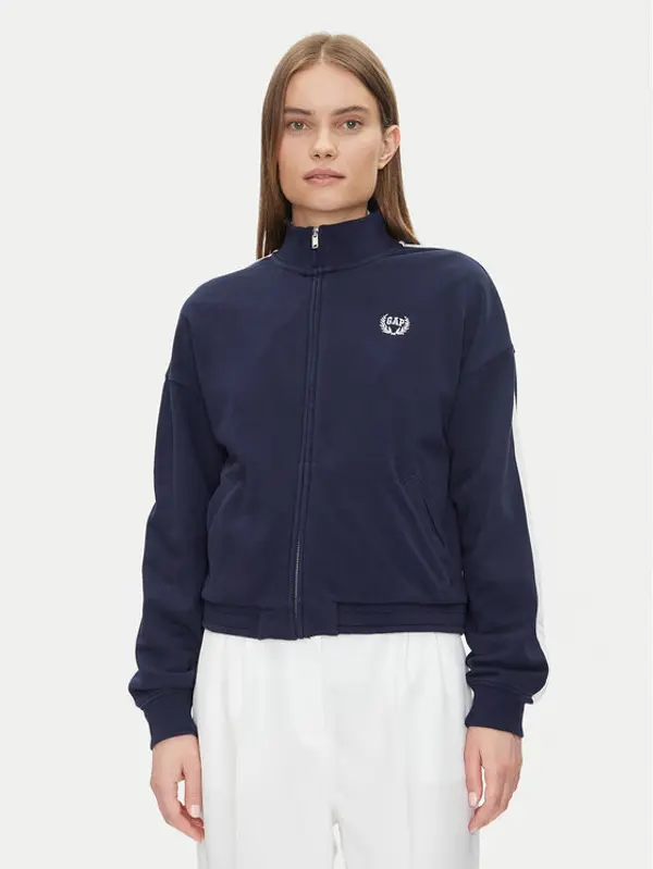 Gap Gap Majica dugih rukava 732240-01 Tamnoplava Regular Fit