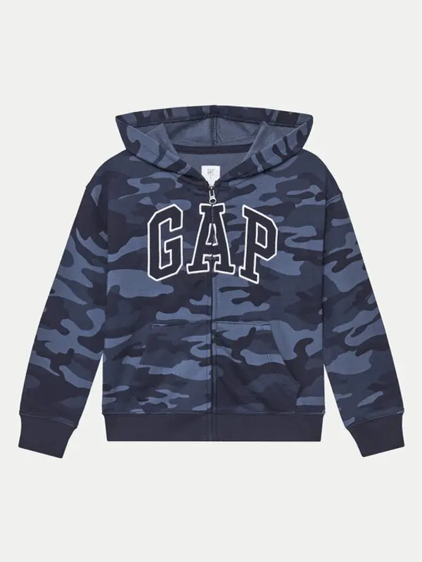 Gap Gap Majica dugih rukava 743966-02 Tamnoplava Regular Fit