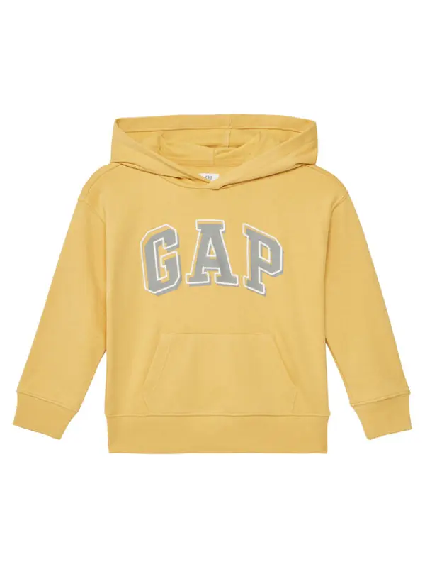 Gap Gap Majica dugih rukava 743971-01 Žuta Regular Fit