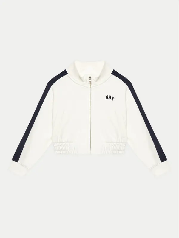 Gap Gap Majica dugih rukava 745912-01 Bijela Relaxed Fit