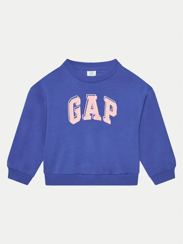 Gap Gap Majica dugih rukava 746173-01 Plava Relaxed Fit