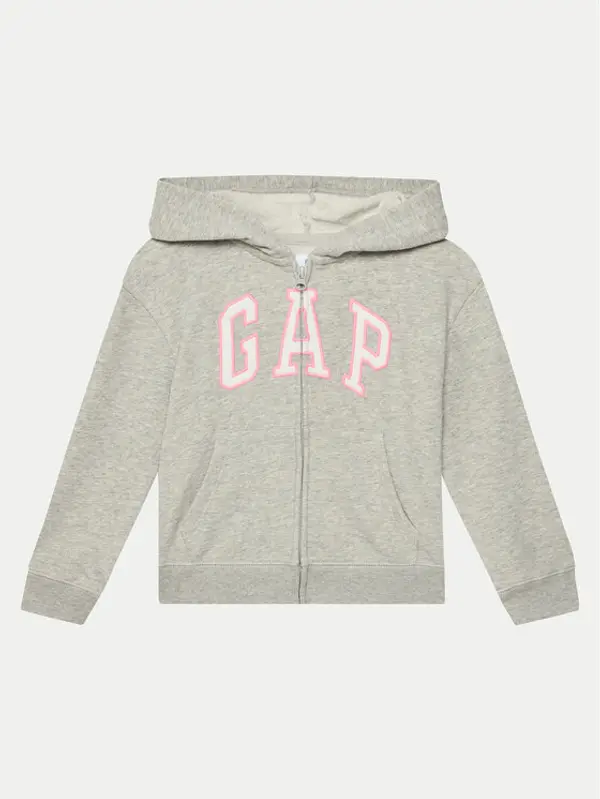 Gap Gap Majica dugih rukava 746744-00 Siva Regular Fit