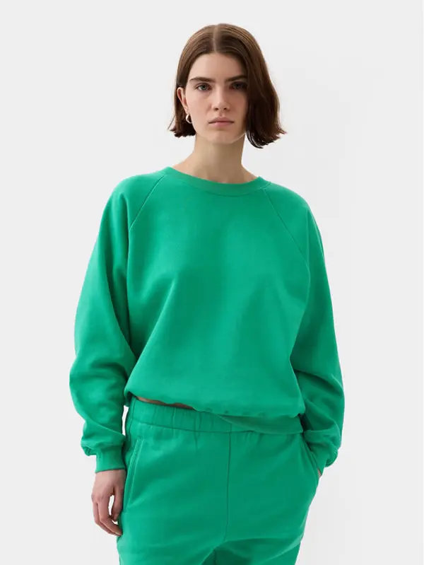 Gap Gap Majica dugih rukava 765585-20 Zelena Regular Fit