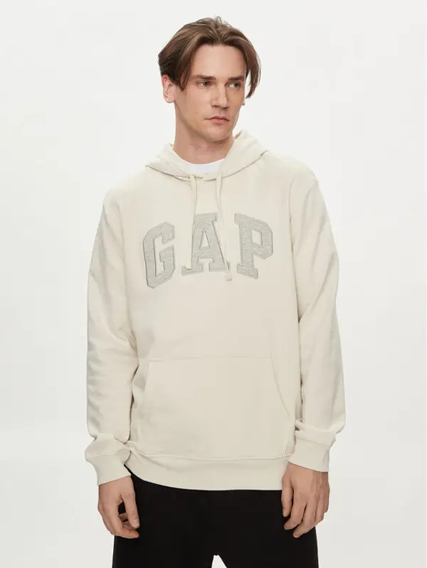Gap Gap Majica dugih rukava 868453-02 Bež Regular Fit