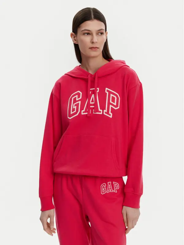 Gap Gap Majica dugih rukava 870537-08 Ružičasta Relaxed Fit