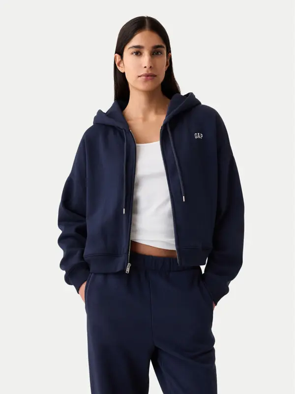 Gap Gap Majica dugih rukava 883566-10 Tamnoplava Regular Fit