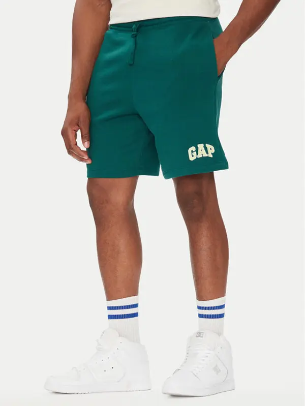 Gap Gap Sportske kratke hlače 703989-02 Zelena Regular Fit