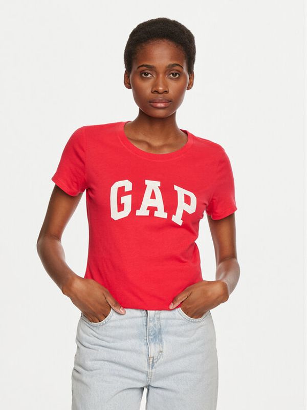 Gap Gap T-shirt 417797-01 Crvena Regular Fit