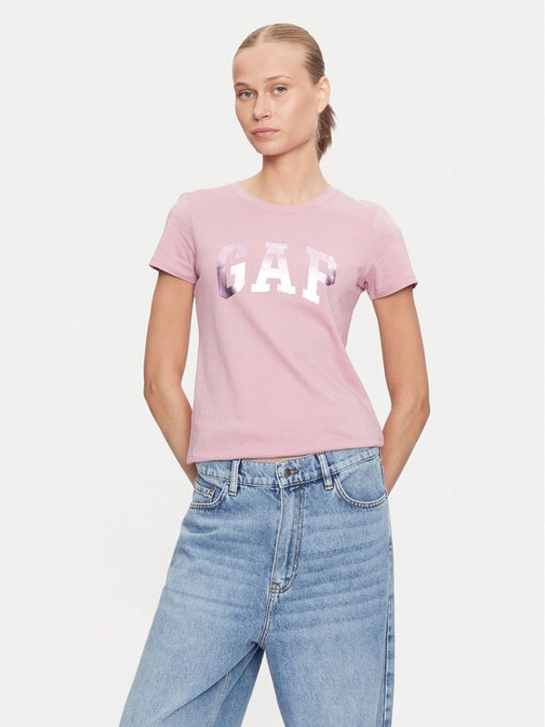 Gap Gap T-shirt 417797-13 Ružičasta Regular Fit