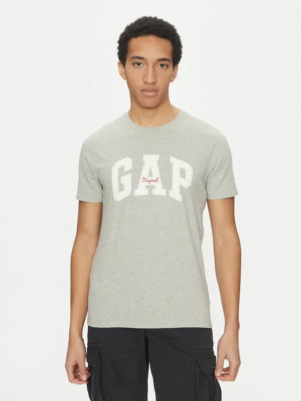Gap Gap T-shirt 542246-00 Siva Regular Fit