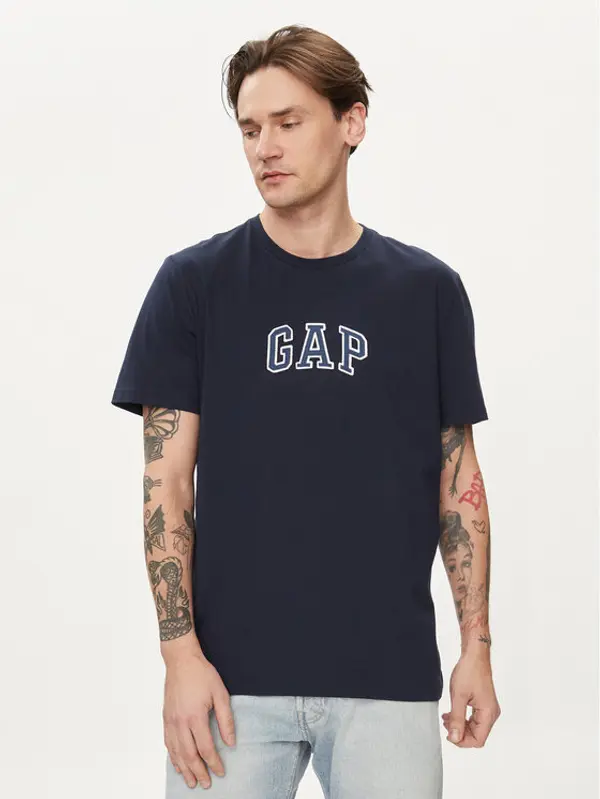 Gap Gap T-shirt 570044-03 Tamnoplava Regular Fit