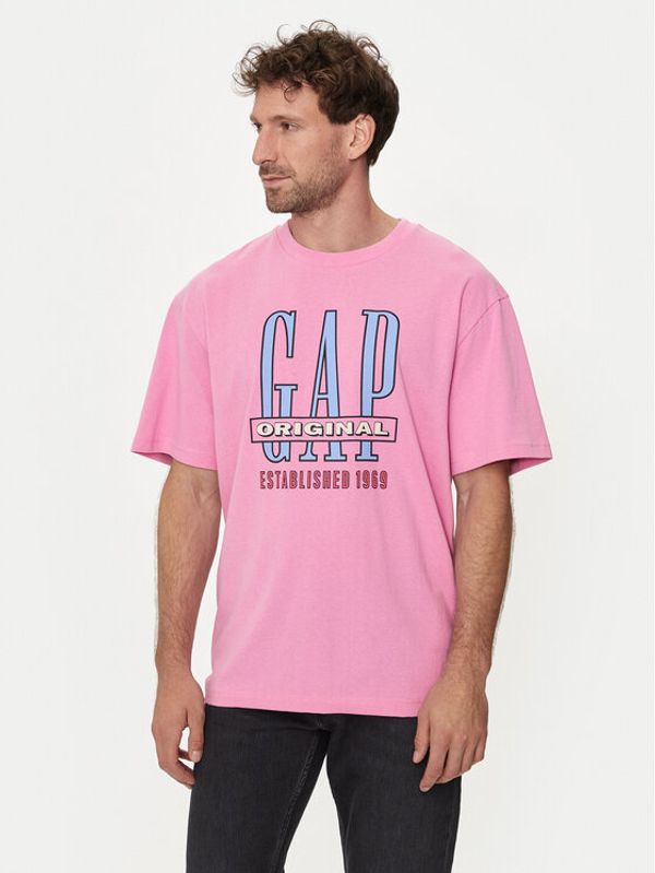 Gap Gap T-shirt 664006-05 Ružičasta Regular Fit