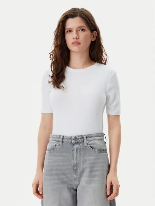 Gap Gap T-shirt 679172-01 Bijela Stretch Fit