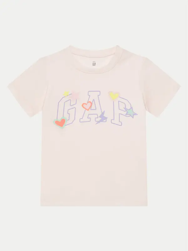 Gap Gap T-shirt 710283-04 Ružičasta Regular Fit