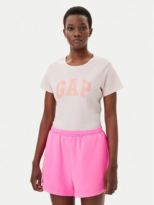 Gap Gap T-shirt 729555-01 Ružičasta Regular Fit