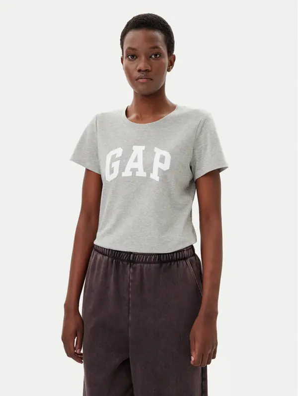 Gap Gap T-shirt 729555-05 Siva Regular Fit
