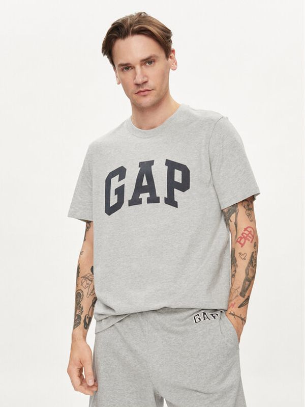Gap Gap T-shirt 856659-00 Siva Regular Fit