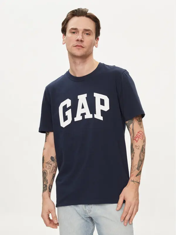 Gap Gap T-shirt 856659-04 Tamnoplava Regular Fit