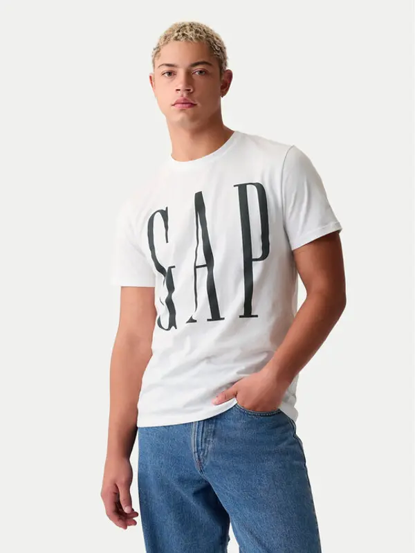 Gap Gap T-shirt 866774-01 Bijela Regular Fit
