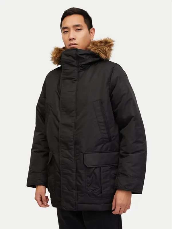 Gap Gap Zimska jakna 726377-01 Crna Regular Fit