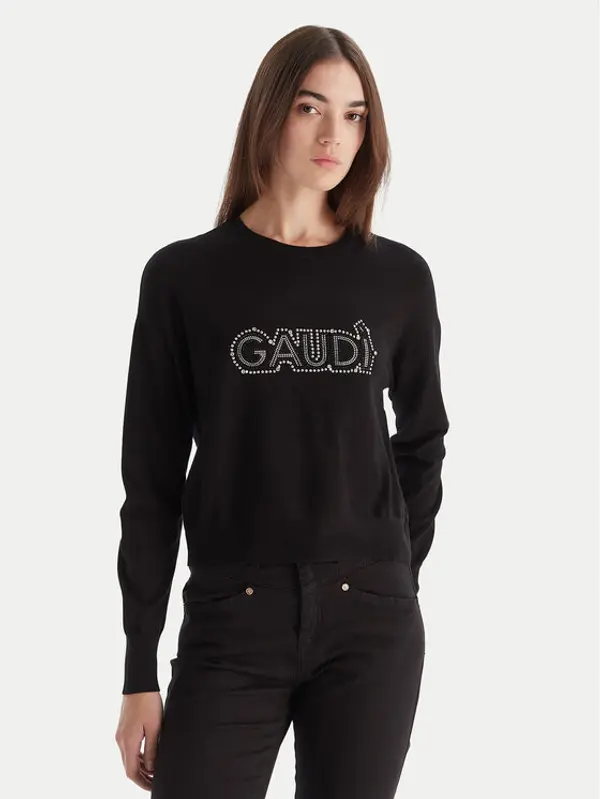 Gaudi Gaudi Džemper 521BD53023 Crna Regular Fit