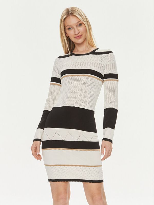 Gaudi Gaudi Džemper haljina 411FD13003 Bež Regular Fit